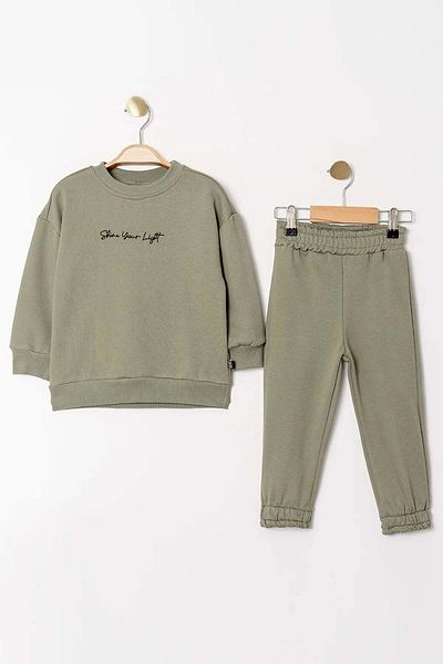 Gold Class Kidswear Boy's Tracksuit Set - 2 Pieces, Long Sleeve, Crew Neck, Diagonal