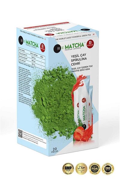 Bilge İlaç Matcha Premium Japanese Strawberry Flavored Macha Tea