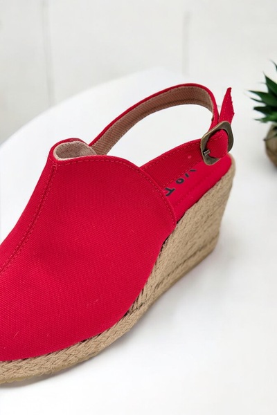 Y&D Shoes Wedge Heel Open Toe Linen Sandals Espardil