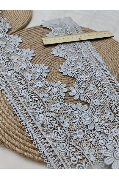 Esteks Dantel ve Tekstil Aksesuarları Κέντημα με βελόνα γαλλικής δαντέλας 1 μέτρου