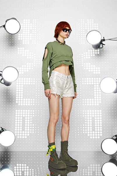 VDR Gümüş Ekru Şort 15107