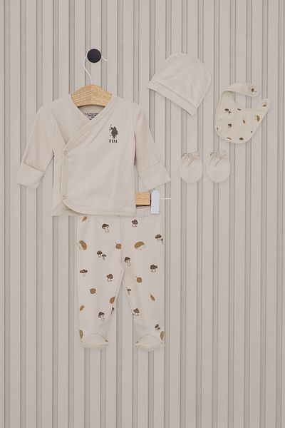 U.S. Polo Assn. Set de 5 cremă pentru bebeluși - Set de eliberare pentru spital