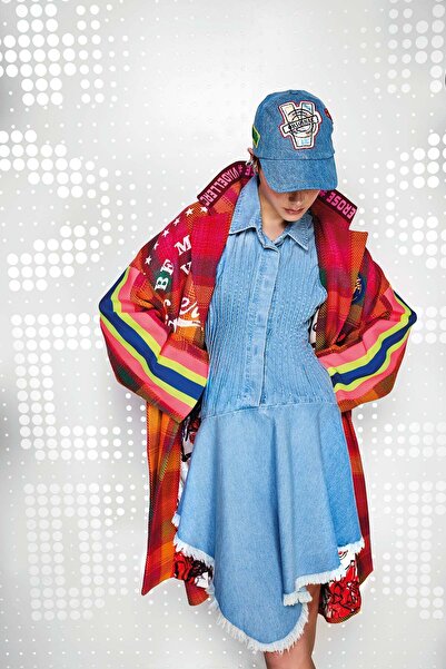 VDR Buz Mavisi Elbise 15044