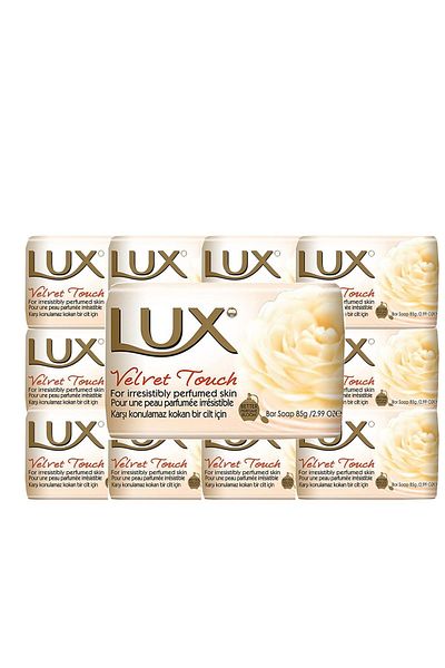 LUX 10 Pieces Luxury Soap Yellow 80 GrVelvet Touch