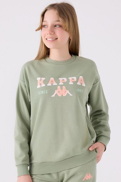 Kappa Children's Sweatshirt - Tea Green, 361X16W Model