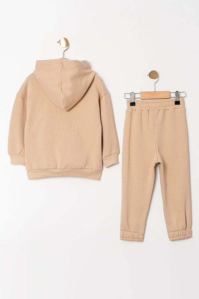 Gold Class Kidswear Diagonal 2-piece Tracksuit Set with Hood and Pocket for Boys