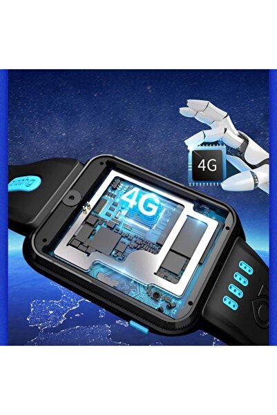 Teknofonik G-17 W5s 4g Görüntülü Konuşma Çift Kameralı Gps Wifi Android Akıllı Çocuk Saati Mavi-siyh