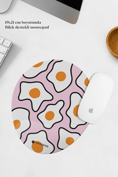 Mincanas Colorful Wrist Supported Oval Mouse Pad Mouse Pad