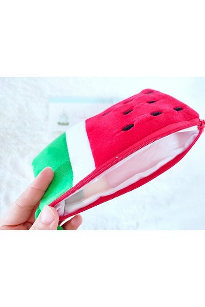 Pembe Çarşı Long Plush Watermelon Wallet