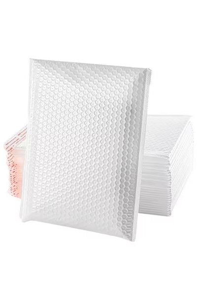 Şeker Ofisi White Bubble Cargo Bag - 11 X 13 Cm, 4 Cm with Lid, 50 Pieces