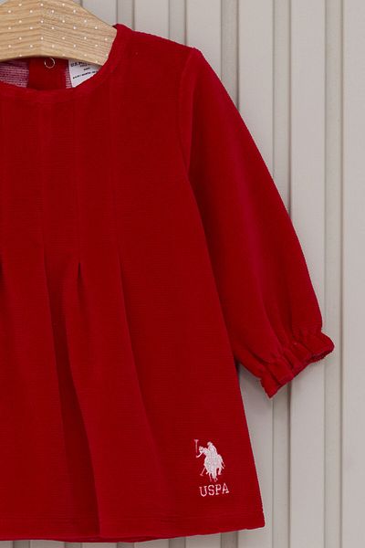 U.S. Polo Assn. Red Polo Baby Dress - Usb2176