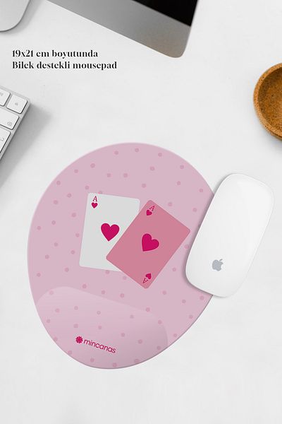 Mincanas Colorful Wrist Supported Oval Mouse Pad Mouse Pad