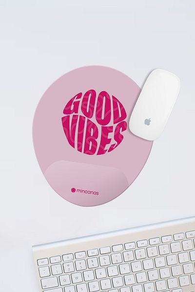 Mincanas Colorful Wrist Supported Oval Mouse Pad Mouse Pad