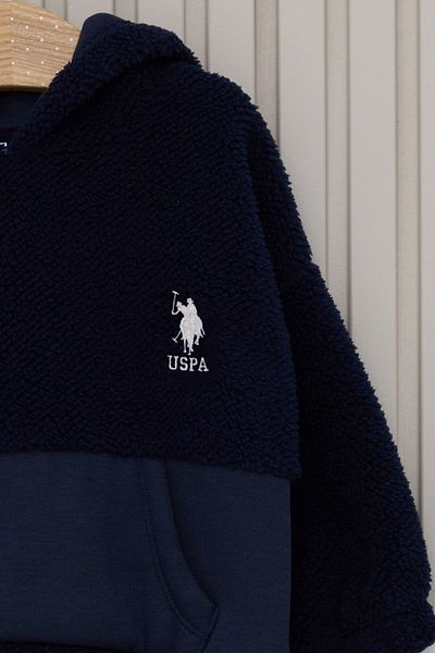 U.S. Polo Assn. Baby Boy Navy Blue 2-Piece Baby Set