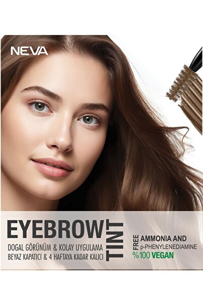 Neva 2'Lİ SET Kaş Boyası 3.1 AÇIK KAHVE + Kaş Açıcı Krem (vegan)