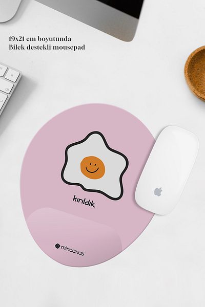 Mincanas Colorful Wrist Supported Oval Mouse Pad Mouse Pad