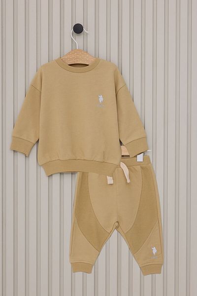 U.S. Polo Assn. قاعدة. بدلة أطفال بولو أسن بيبي بوي بيج