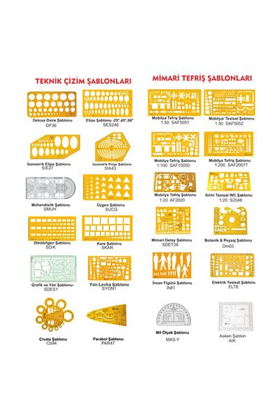 Artscholar Architectural Template - 1:100 Furniture/Installation Template (Saf5055)