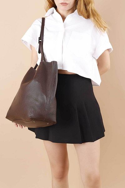 Getcho Golden Women's Genuine Leather Shoulder Bag