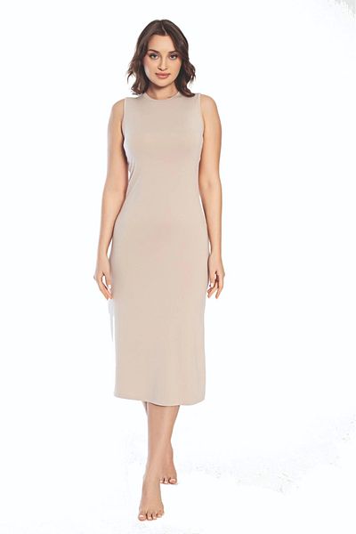 Freshness 3164 نموذج ثوب نسائي طويل من الفسكوز بحزام سميك