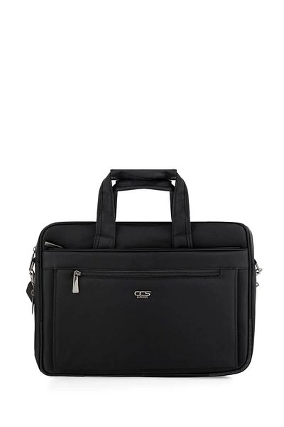 ÇÇS Ççs 71434 Macbook Μαύρη Τσάντα Laptop - Χαρτοφύλακας με μακρύ λουρί