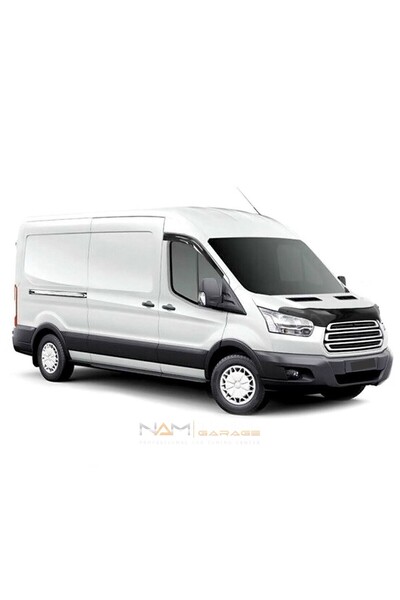 NamTuning Ford Transit Kaput Rüzgarlık Deflektör Kaput Koruma 2014 ve üzeri Parlak Siyah