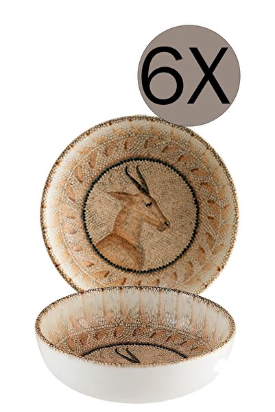 Bonna Porselen Mezopotamya Geyik 14cm Hygge Kase 6'lı Takım S-mt-mzpbhyg14ks