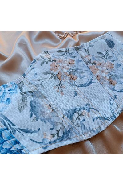 Alessia Underwire Vintage Floral Patterned Waist Corset