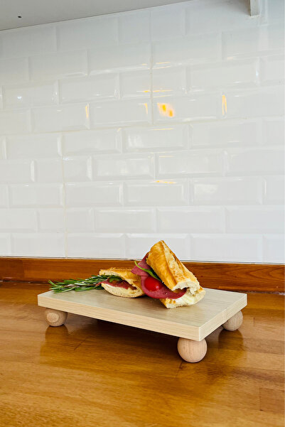 justwood 3-piece Mdf Plate Large Presentation Set with Beech Legs