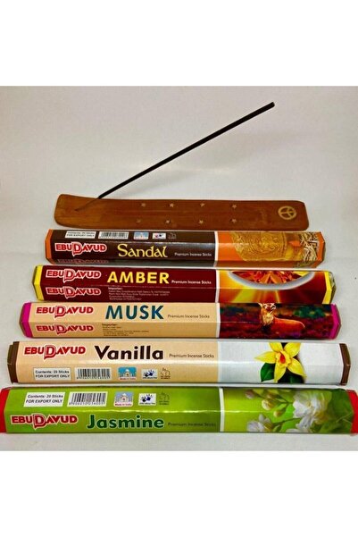 EBUDAVUD Tütsü 5li Set 100 Adet-yasemin,vanilya,musk,amber,sandal Ağacı) Tüts...
