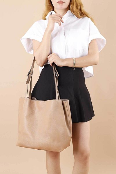 Getcho Golden Women's Genuine Leather Shoulder Bag