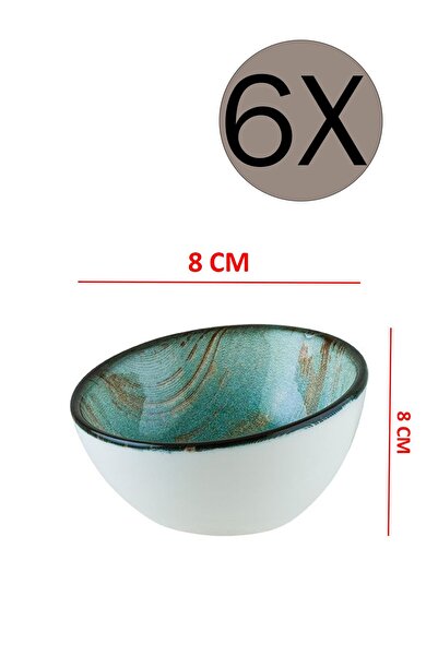 Bonna Porselen Madera Mint Vanta Kase 8 Cm 60 Cc 6'lı Takım Mdrmtvnt8ks