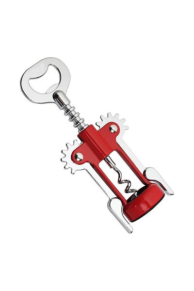 Forzacase Stainless Steel Corkscrew Cork - Bottle Opener, Winged, Fc717