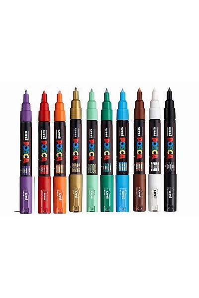 Uni Unı Posca PC-1m 10 Color Set