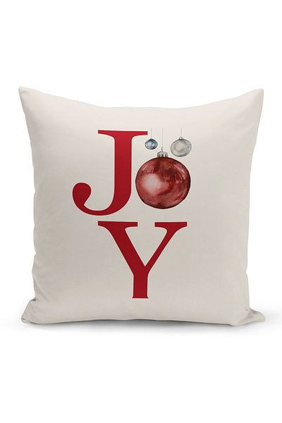 Bertille Home New Year Series Double Sided Digital Printed Throw Pillow Case (Christmas Christmas Cushion Cover)