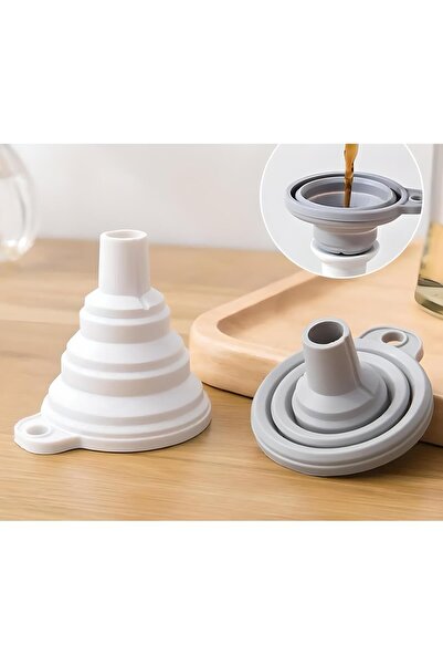 Amentes Pratik Mini Silikon Katlanır Huni | Akordeon Huni | Katlanır - 1 Adet Katlanırhuni