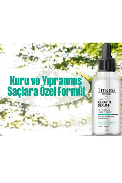 Fitness Professional Keratin Saç Bakım Serumu 100 ml Yıpranmış Kuru Saçlara Özel Besleyici Onarıcı Formül