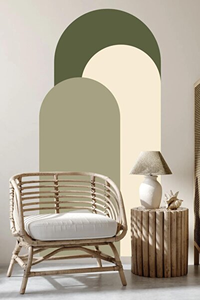 sanatıbedi ملصق حائط بوهيمي بيضاوي مقوس