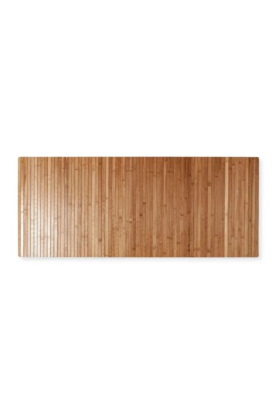 Amentes bambu kaydırmaz tabanlı paspas banyo kapı önü ve çok amaçlı 50x80 cm halı