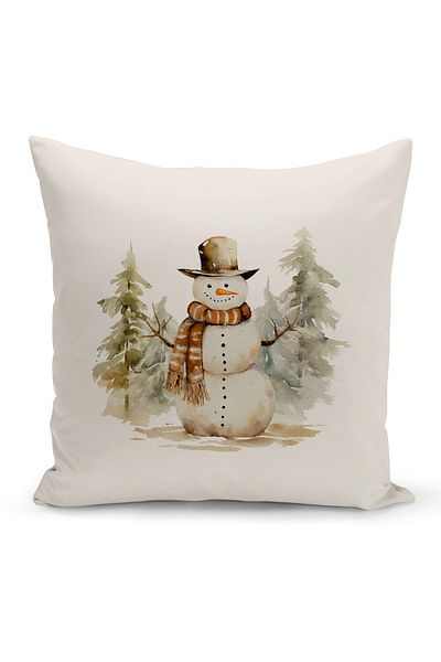 Bertille Home New Year Series Double Sided Digital Printed Throw Pillow Case (Christmas Christmas Cushion Cover)