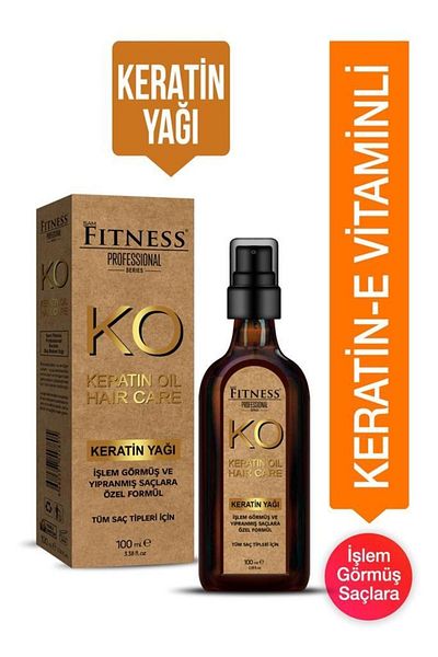 Fitness Professional 100 ml Keratin Oil - Special Care for Excessive Damaged and Dry Hair