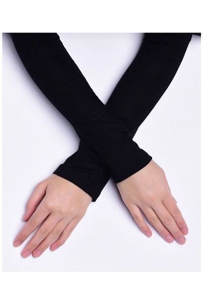 Cankardeşler Μαύρο μανίκι προσευχής Hijab - 1 ζευγάρι (Paraolay)