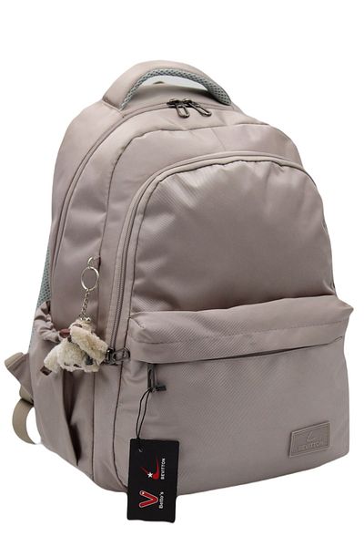 Bevitton Water Resistant Diagonel Fabric Unisex Mink School Backpack 1600