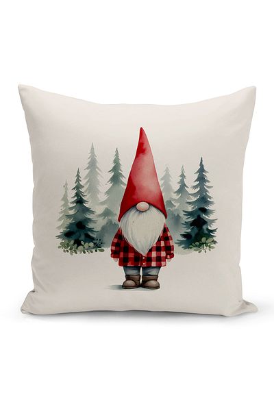 Bertille Home New Year Series Double Sided Digital Printed Throw Pillow Case (Christmas Christmas Cushion Cover)
