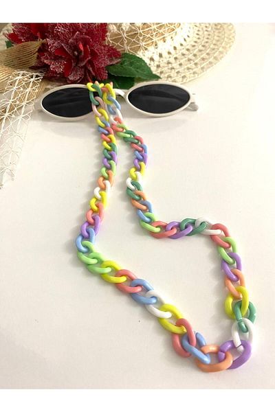 canan dizayn Children's Glasses - Bone Acrylic, Small Strap Rope Style