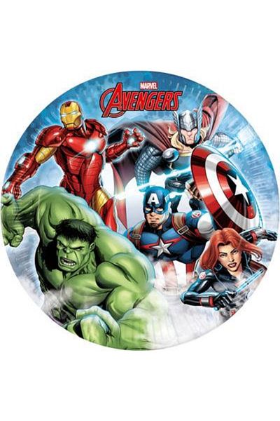 turkuaz parti 8-PIECE NON-REPLANABLE-AVENGERS CARDON PLATE AND CUP SET
