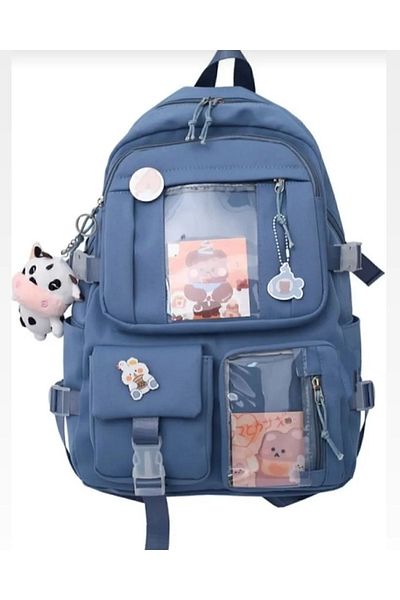 SERİN Cool Design - Korean Style, Multi-Compartment and Accessory School Bag