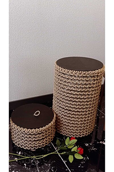 Egindra Καλάθι 2 τεμαχίων από σχοινί και σύρμα και οργανωτής ρούχων