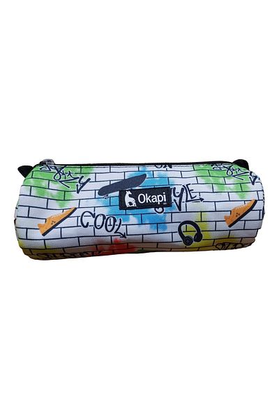 Okapi Okapi̇ Single Compartment Cylinder Pen Holder and Cutache Bag