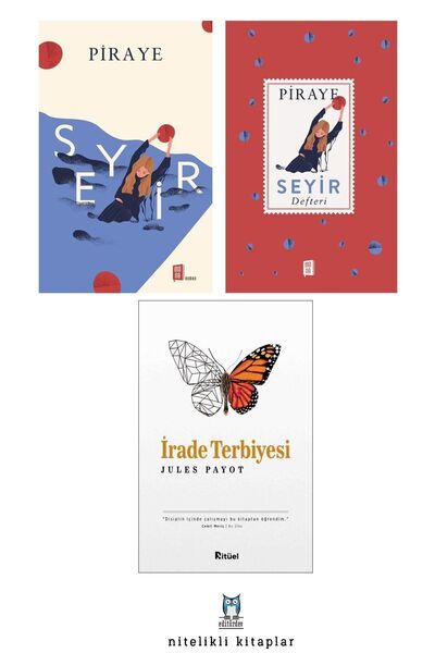 Ritüel Yayınları Piraye Seyir + Seyir Defteri + İrade Terbiyesi Jules Payot